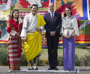 Duke and Duchess of Cambridge in Himalayan kingdom of Bhutan