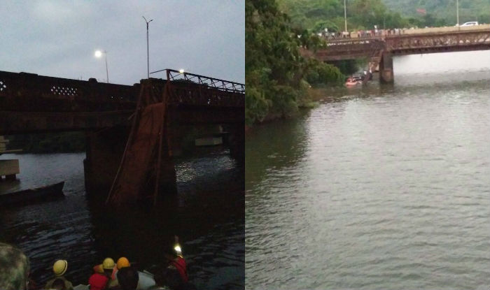 Doden door instorten voetgangersbrug India